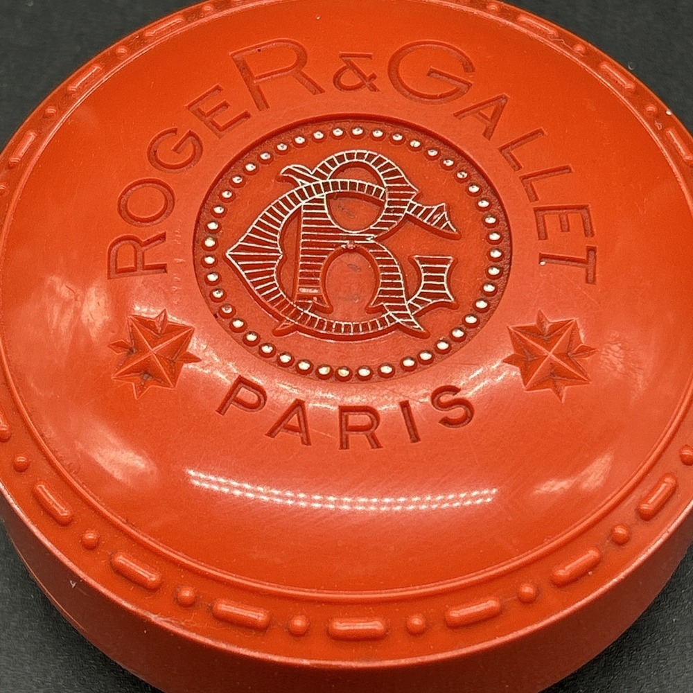 RARE Blue Carnation Roger Gallet Perfumed Soap Vintage Oeillet Bleu Orange  NOS